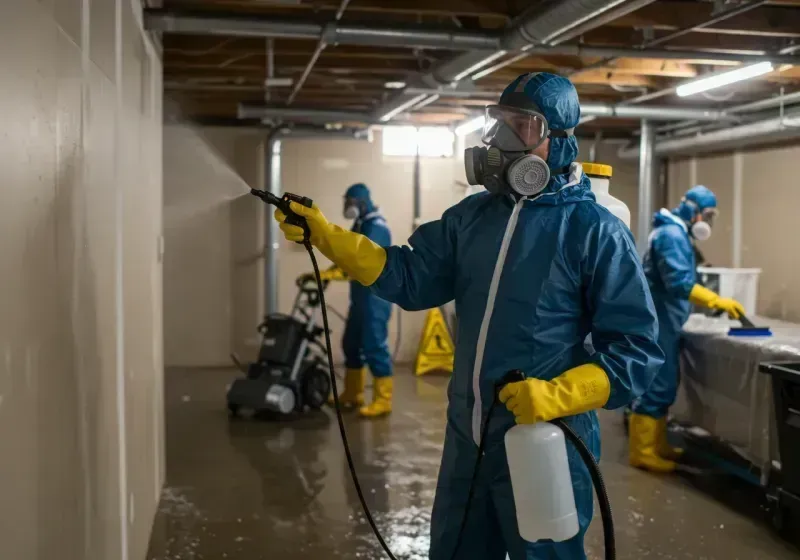 Basement Sanitization and Antimicrobial Treatment process in Fruitland, MD